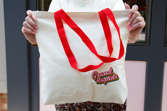 Embroidered Rainbow Grand Rapids Tote