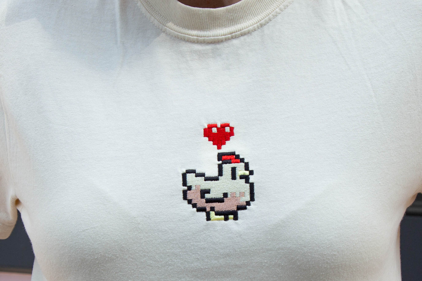 Embroidered  Stardew Chicken Tee