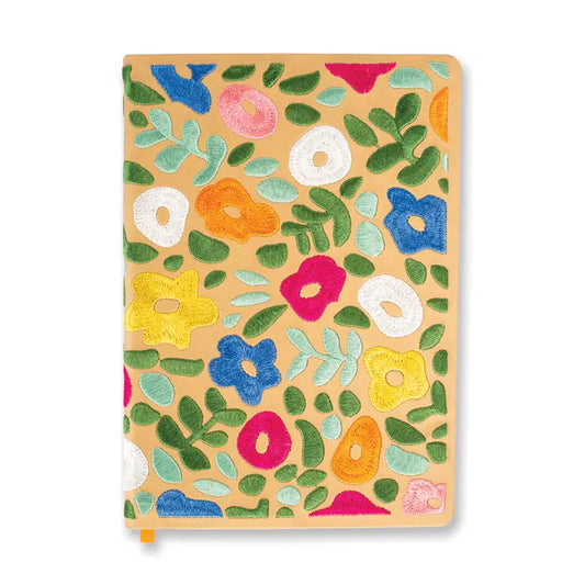 Spring Garden Embroidered Journal