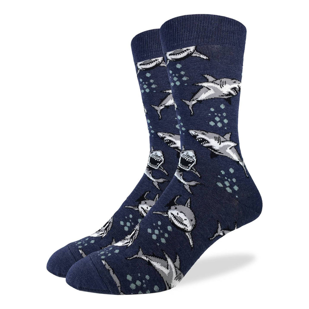 Men's Shark Attack Socks - Shoe Size 7-12