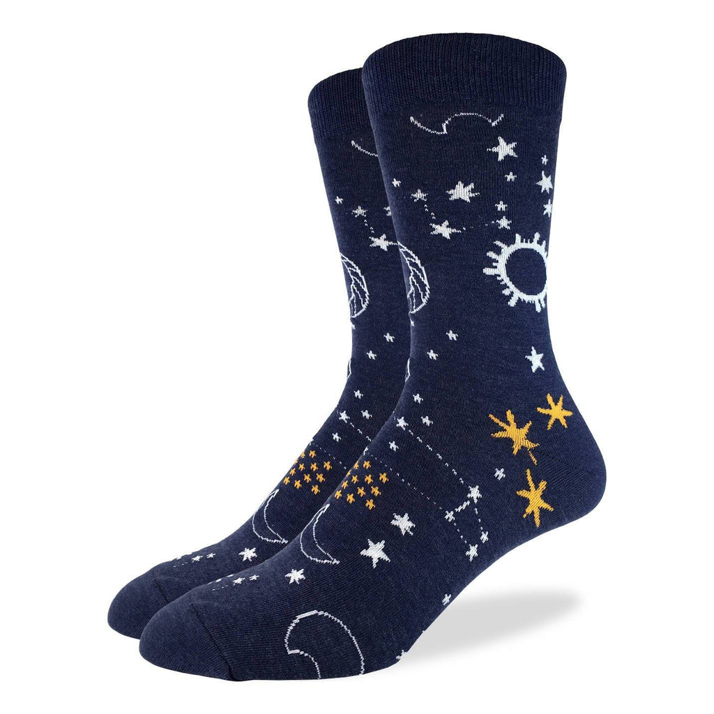 Men's Starry Night Socks - Shoe Size 7-12