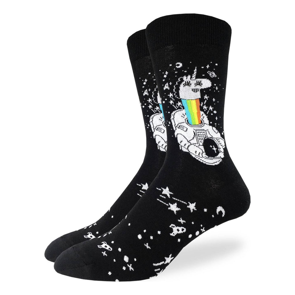 Men's Astronaut Unicorn Socks - Shoe Size 7-12