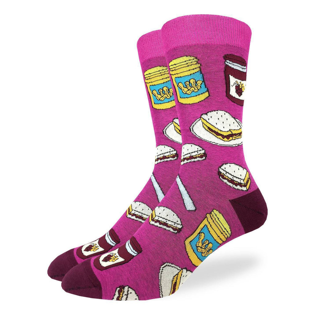 Men's Peanut Butter and Jelly Socks - Shoe Size 7-12