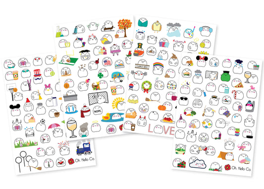 Blobby Variety Stickers - Oh, Hello Stationery Co. bullet journal Erin Condren stickers scrapbook planner case customized gifts mugs Travlers Notebook unique fun 