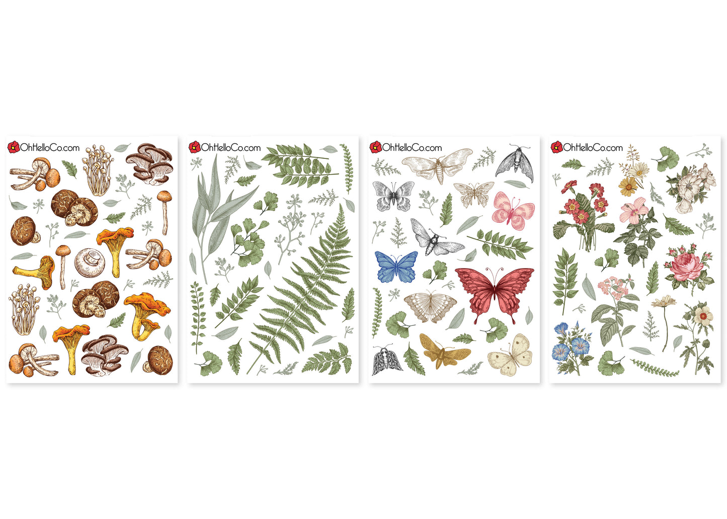 Vintage Botanical Variety Stickers