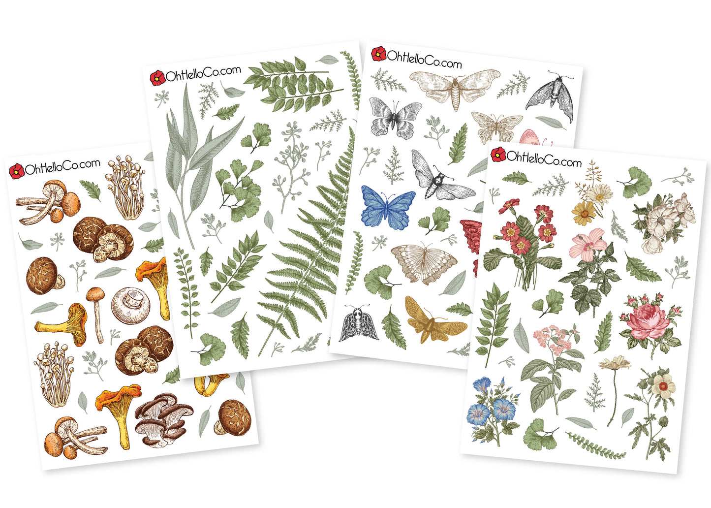 Vintage Botanical Variety Stickers