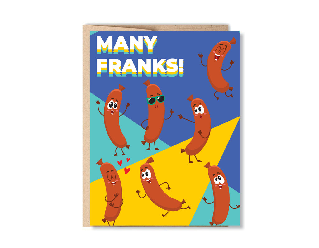 Funny Thank You Greeting Card Set or Single - Set #1