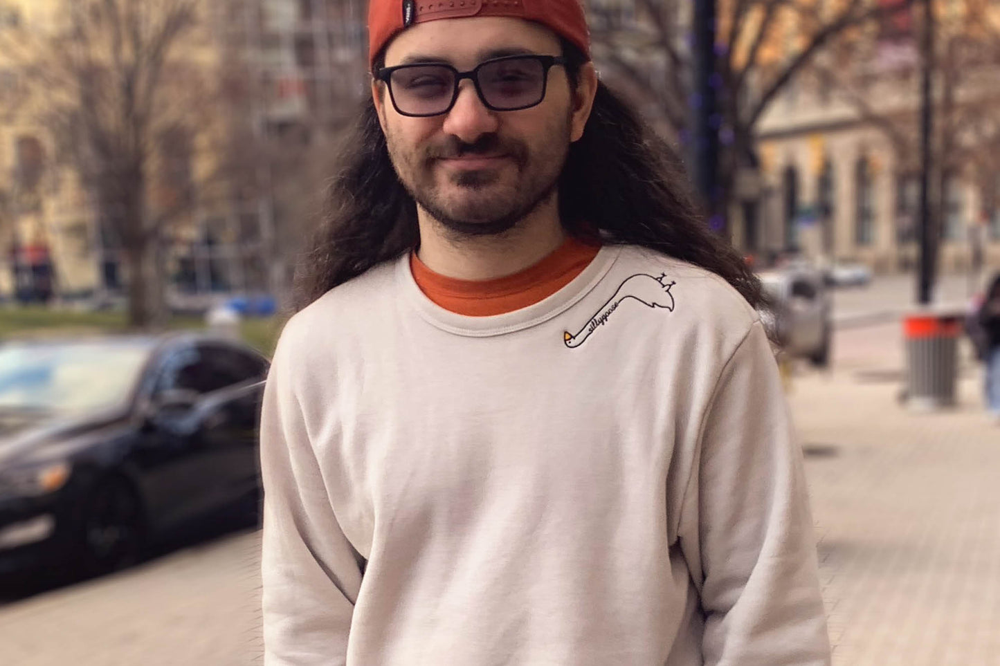 Embroidered Silly Goose Sweatshirt