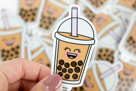 Boba Bubble Tea Vinyl Sticker