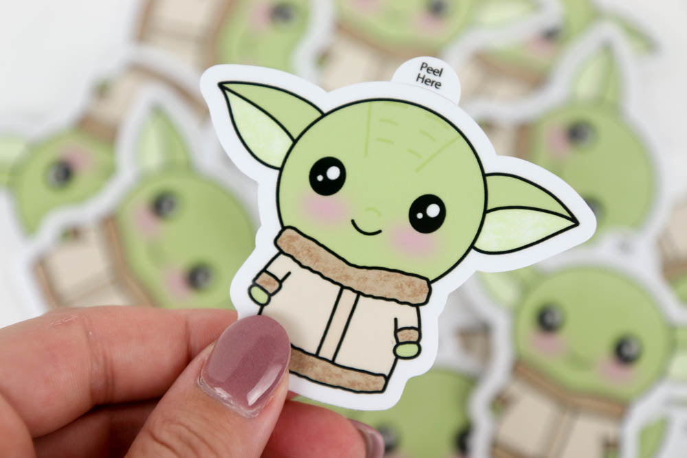 Baby Yoda Vinyl Sticker