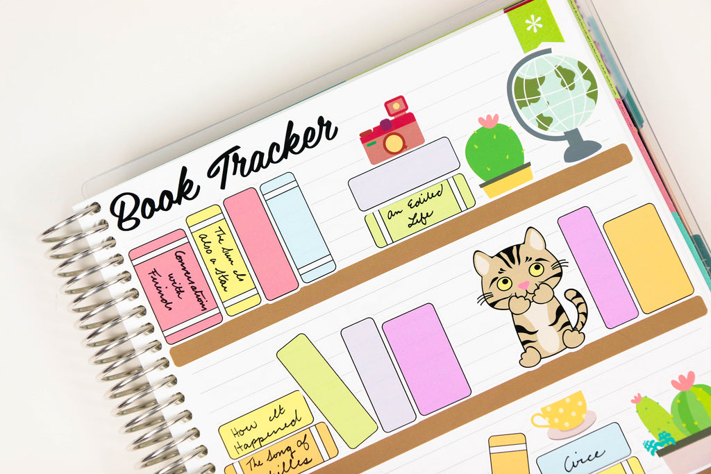 Build a Bookshelf Stickers - Oh, Hello Stationery Co. bullet journal Erin Condren stickers scrapbook planner case customized gifts mugs Travlers Notebook unique fun 