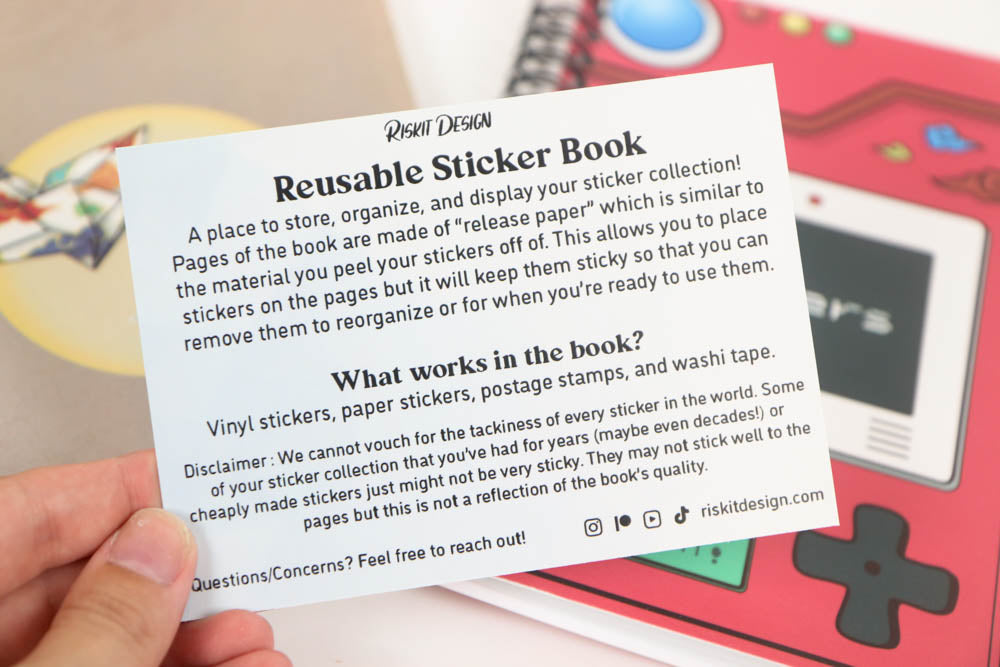 Reusable Sticker Book