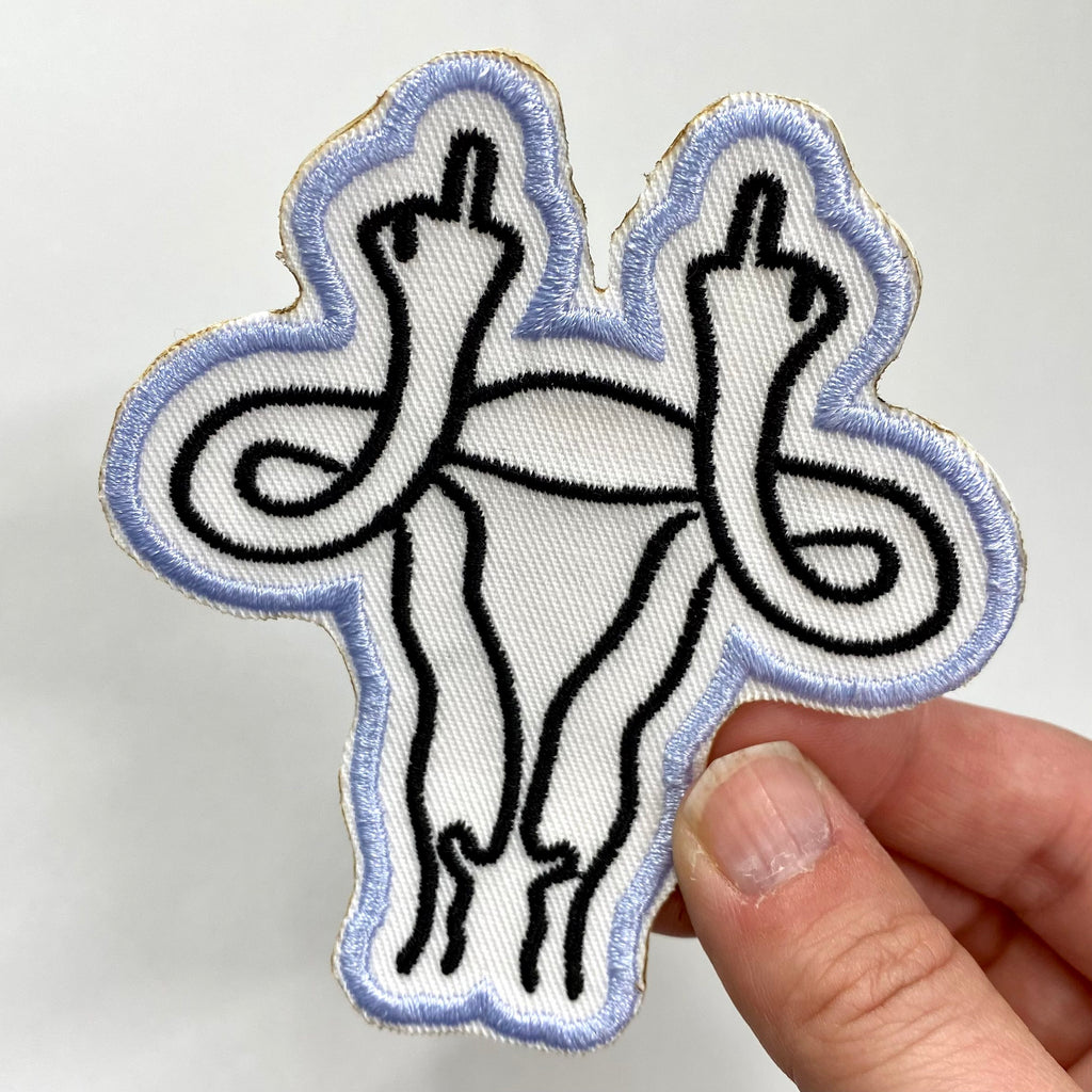 Fingers for Women's Rights Heat Transfer Embroidered Patch