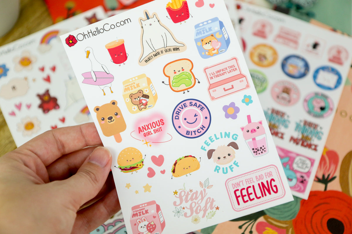 Soft Life Sticker Be a Big Softie Sticker Set – Oh, Hello Companies