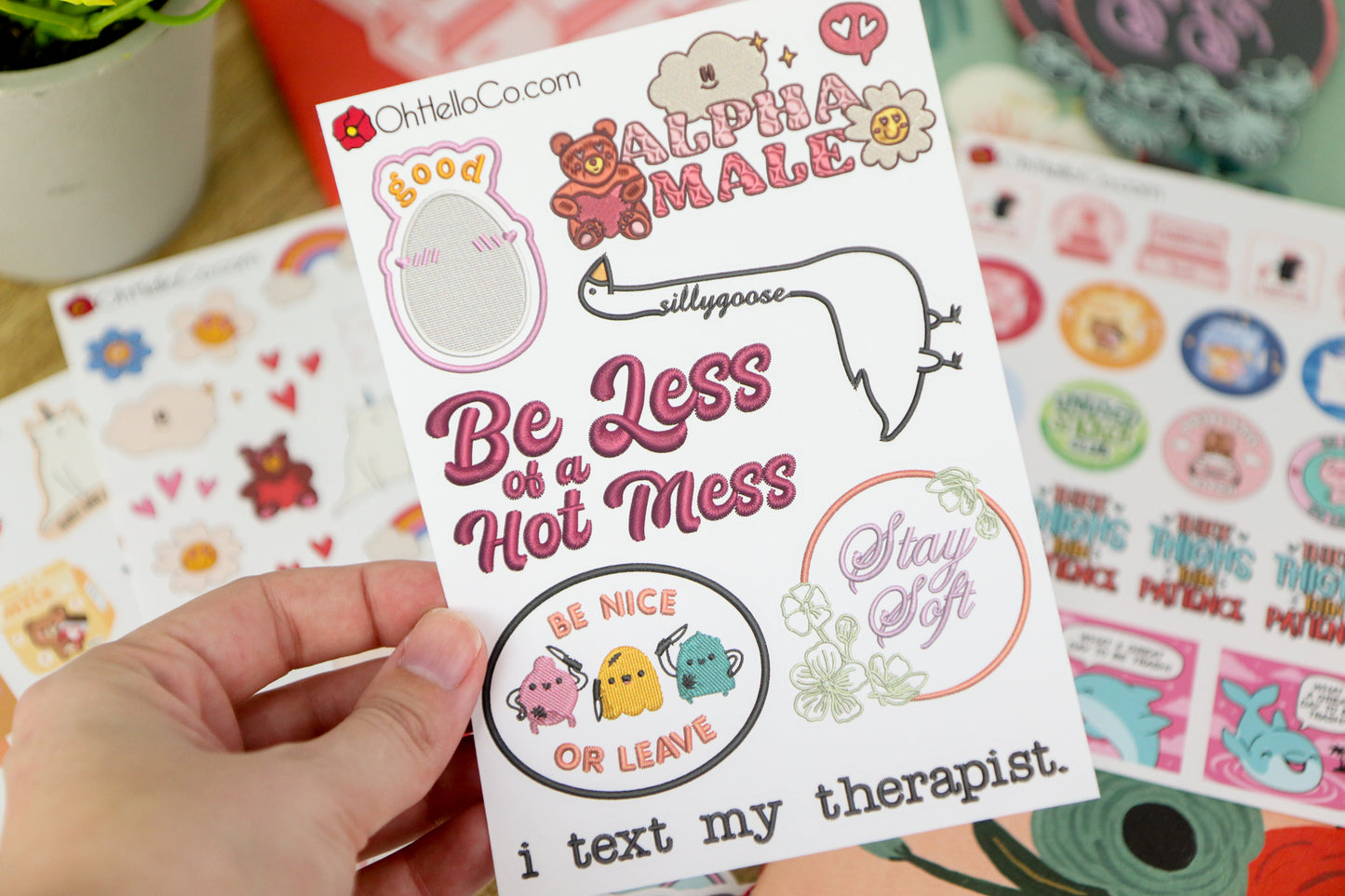 Be a Big Softie Sticker Set