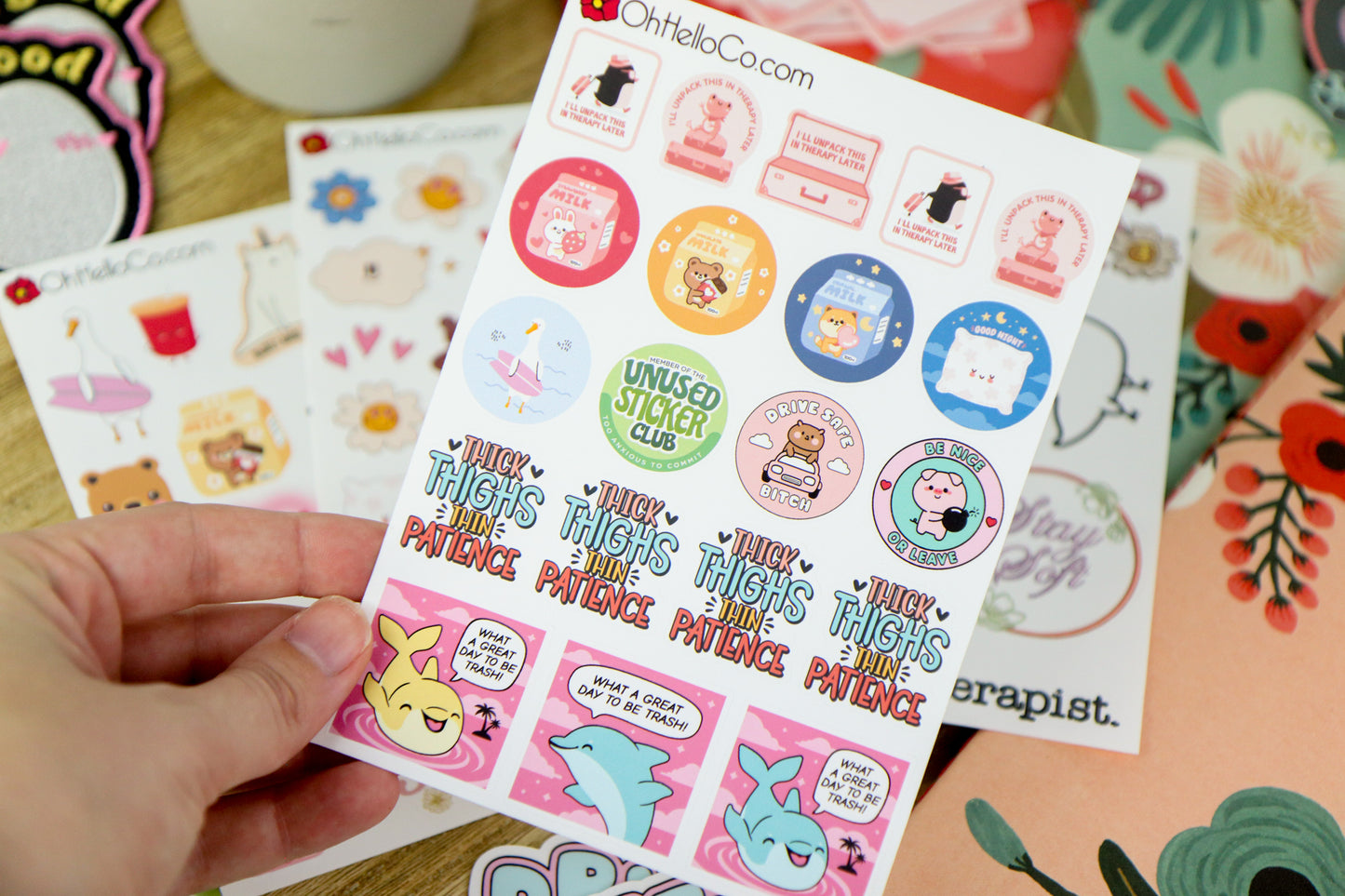 Be a Big Softie Sticker Set