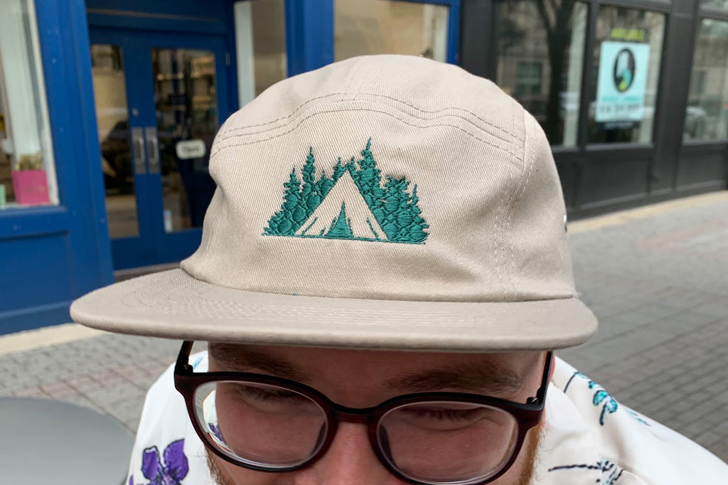 Tent in the Trees Embroidered Hat
