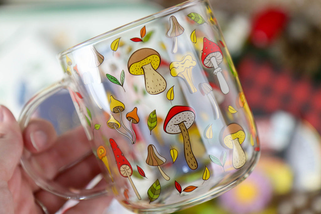 Mushroom Glass Mug