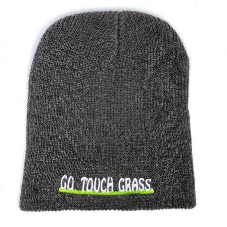 Embroidered Beanie - Go Touch Grass