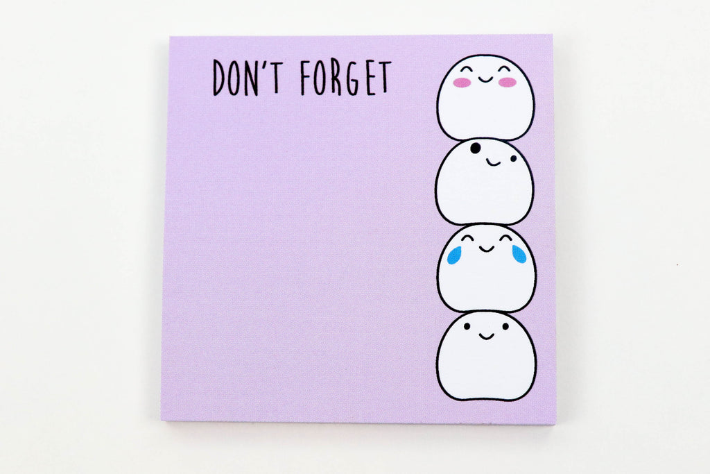 Don't Forget Blobby Sticky Notes - Oh, Hello Stationery Co. bullet journal Erin Condren stickers scrapbook planner case customized gifts mugs Travlers Notebook unique fun 