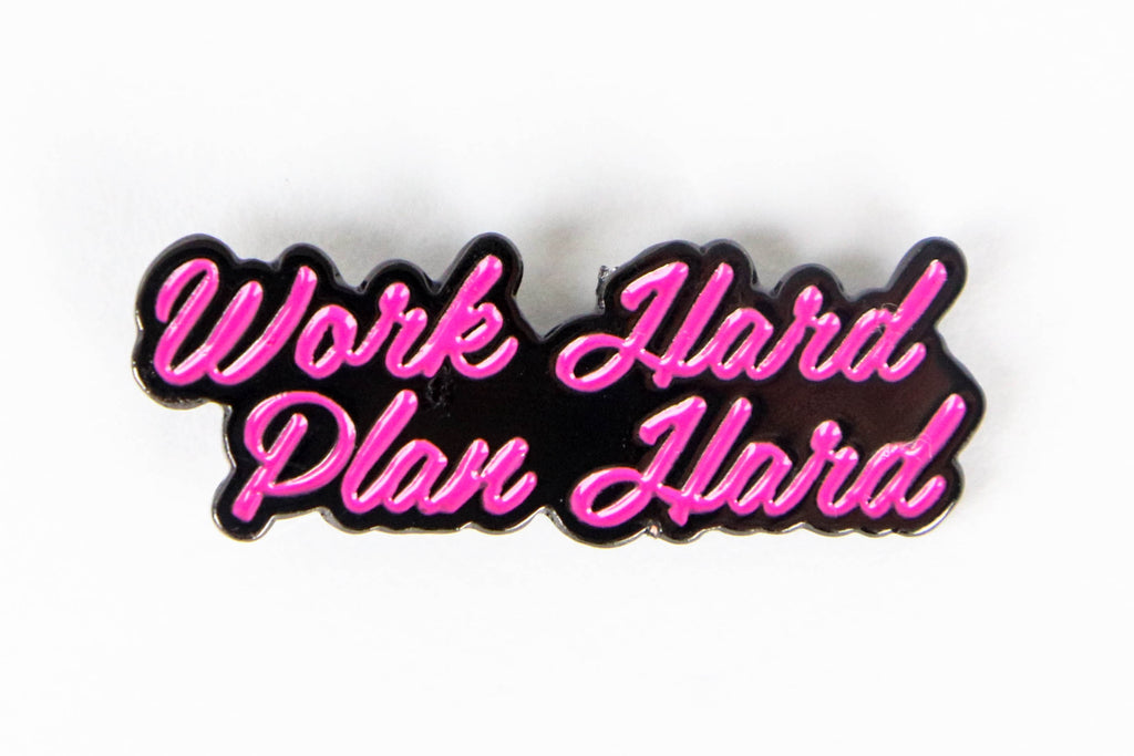 Work Hard Plan Hard Enamel Pins - 3 Color Options - Oh, Hello Stationery Co. bullet journal Erin Condren stickers scrapbook planner case customized gifts mugs Travlers Notebook unique fun 