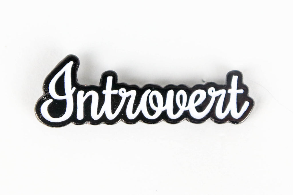 Introvert Enamel Pin - Oh, Hello Stationery Co. bullet journal Erin Condren stickers scrapbook planner case customized gifts mugs Travlers Notebook unique fun 