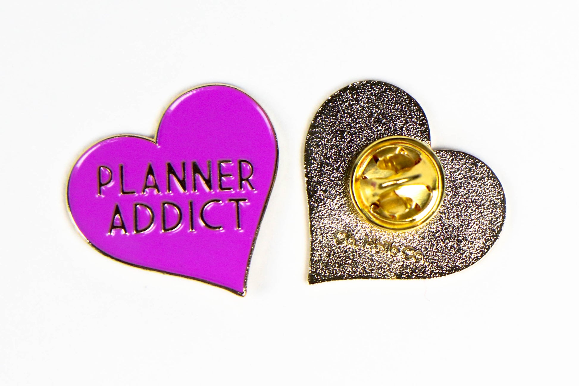 Purple Planner Addict Enamel Pin - Oh, Hello Stationery Co. bullet journal Erin Condren stickers scrapbook planner case customized gifts mugs Travlers Notebook unique fun 