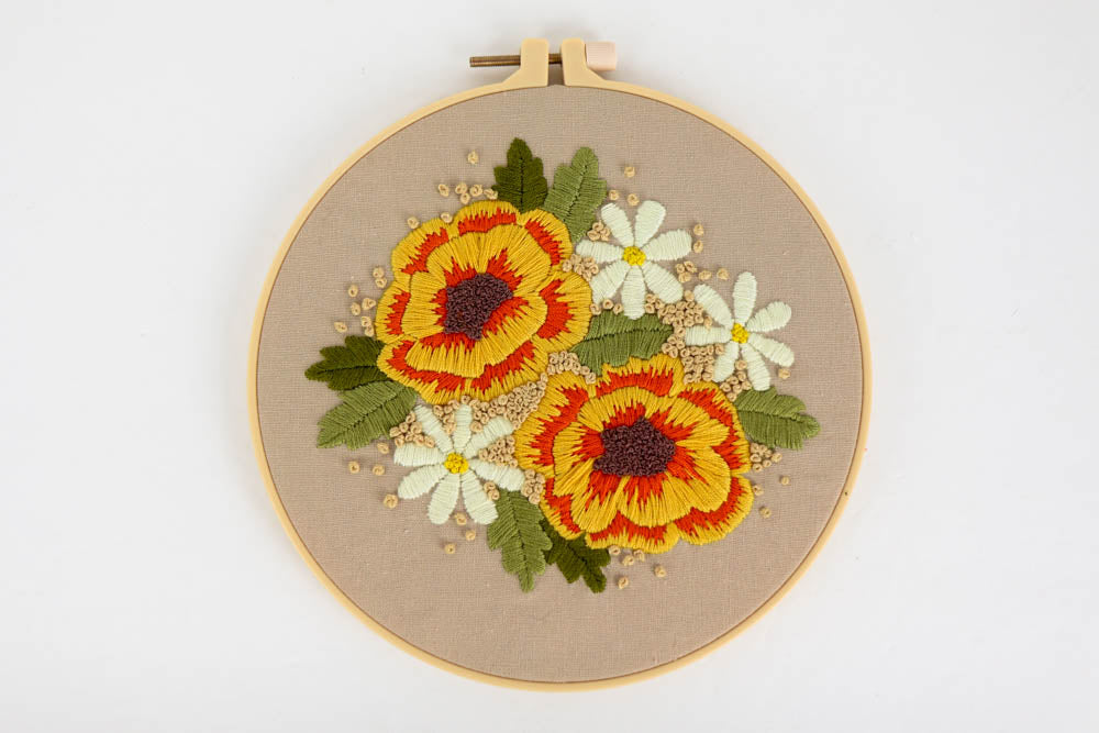 Floral Embroidery Kit 2 - Great for Beginners