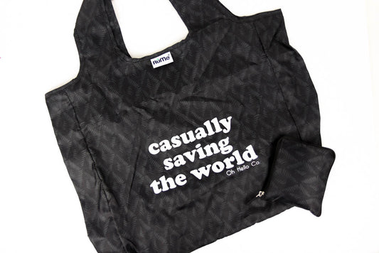 Casually Saving the World Reusable Tote