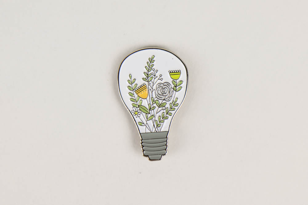 Plant Lightbulb Enamel Pin