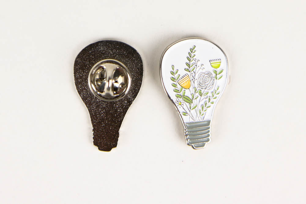 Plant Lightbulb Enamel Pin
