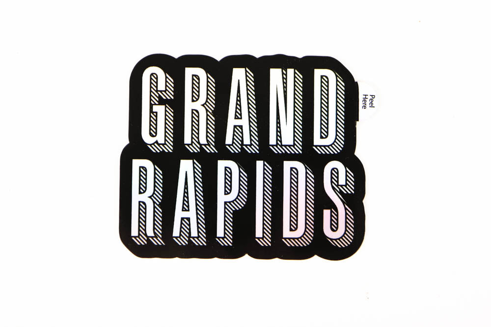 Grand Rapids Holographic Vinyl Sticker