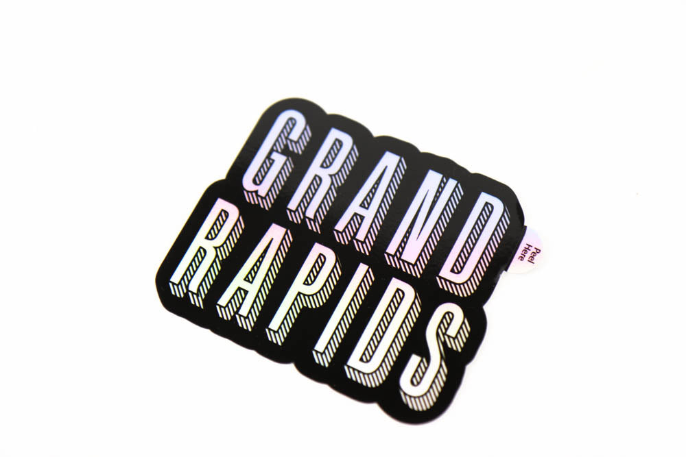 Grand Rapids Holographic Vinyl Sticker