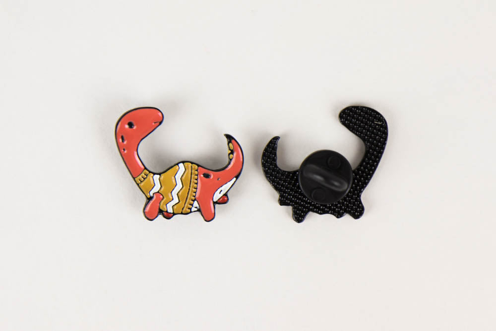 Dino Sweater Enamel Pin