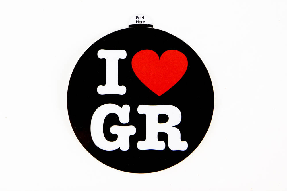 I Love Grand Rapids (GR) Vinyl Sticker