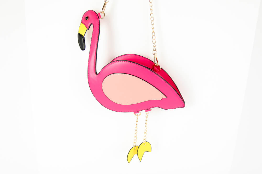 Flamingo Shaped Handbag Purse