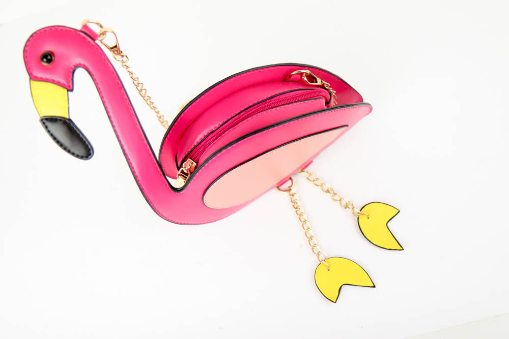 Flamingo Shaped Handbag Purse