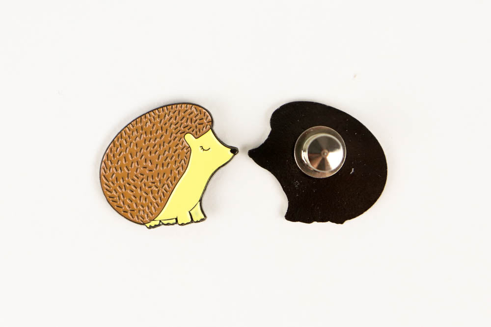 Hedgehog Enamel Pin