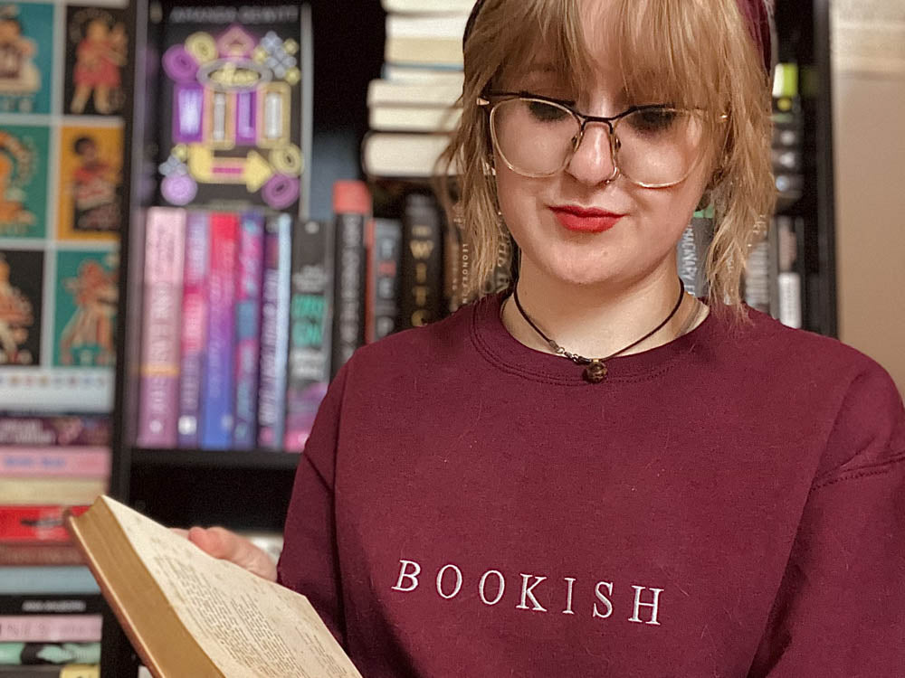 Embroidered Bookish Sweatshirt