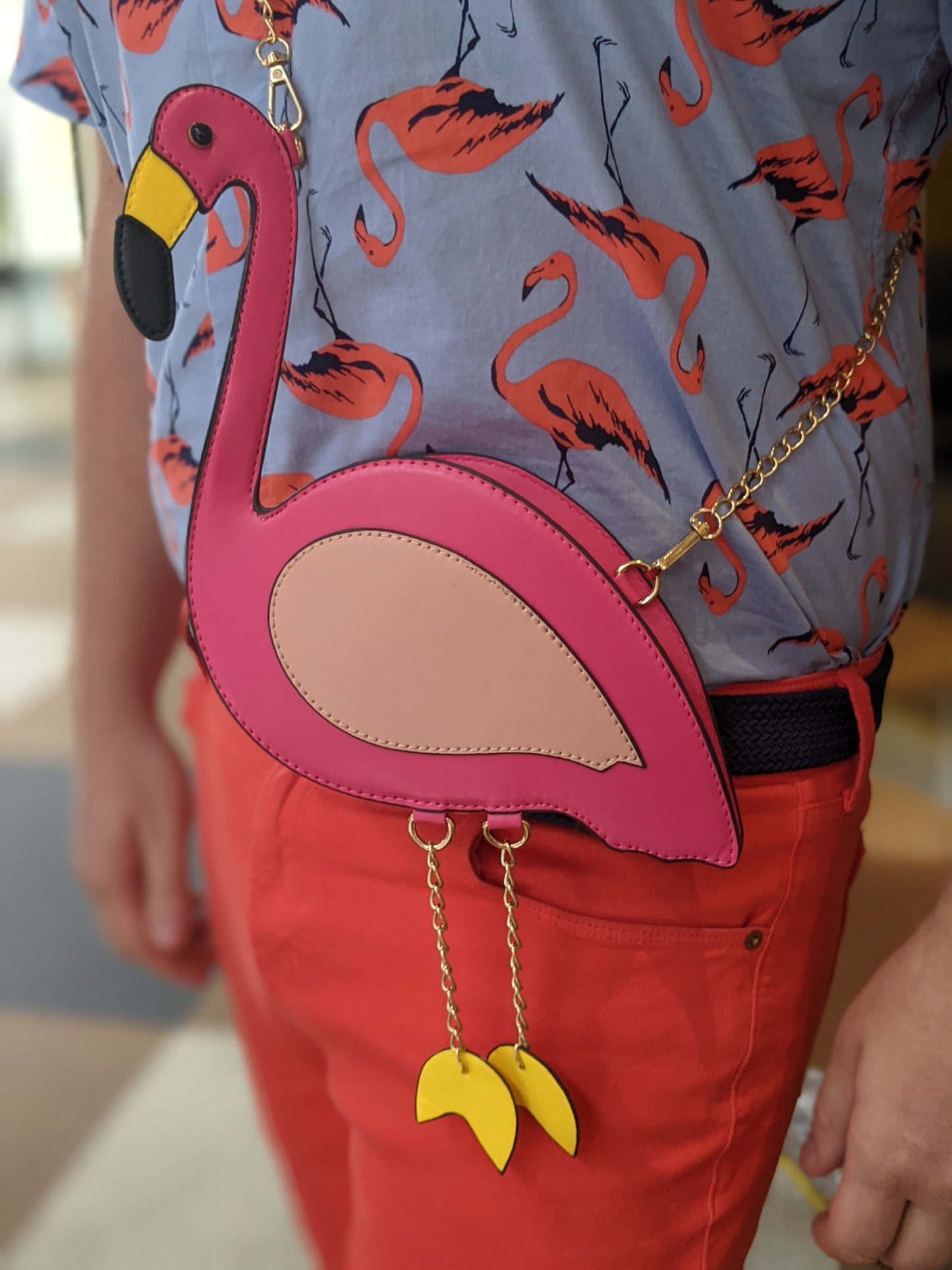 Flamingo Shaped Handbag Purse