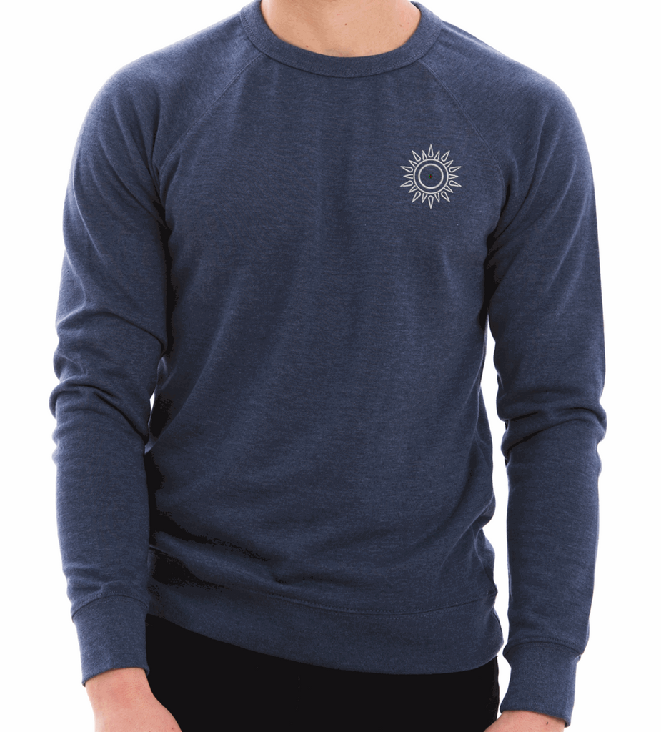 Embroidered Moon Phase Blue Sweatshirt