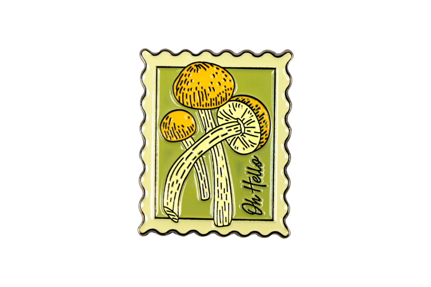 Mushroom Stamps Enamel Pin Set